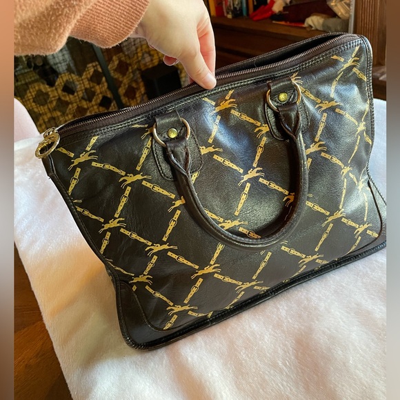 Longchamp Travel Bag - Crisscross Horse Pattern - Picture 9 of 12